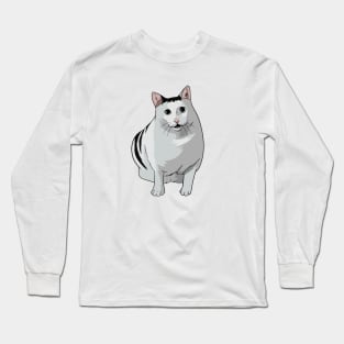 Huh Cat Meme Long Sleeve T-Shirt